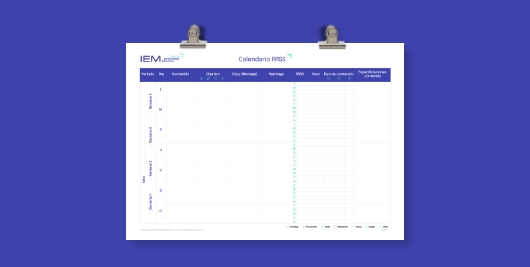 Calendario de Redes Sociales