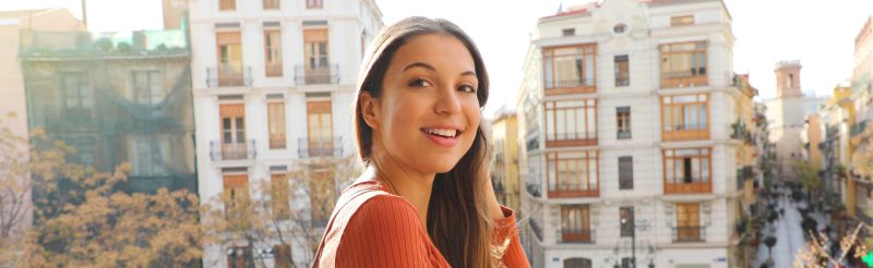 Mujer en el centro de valencia 