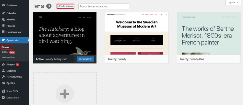 Cómo instalar un tema para crear una landing page en WordPress